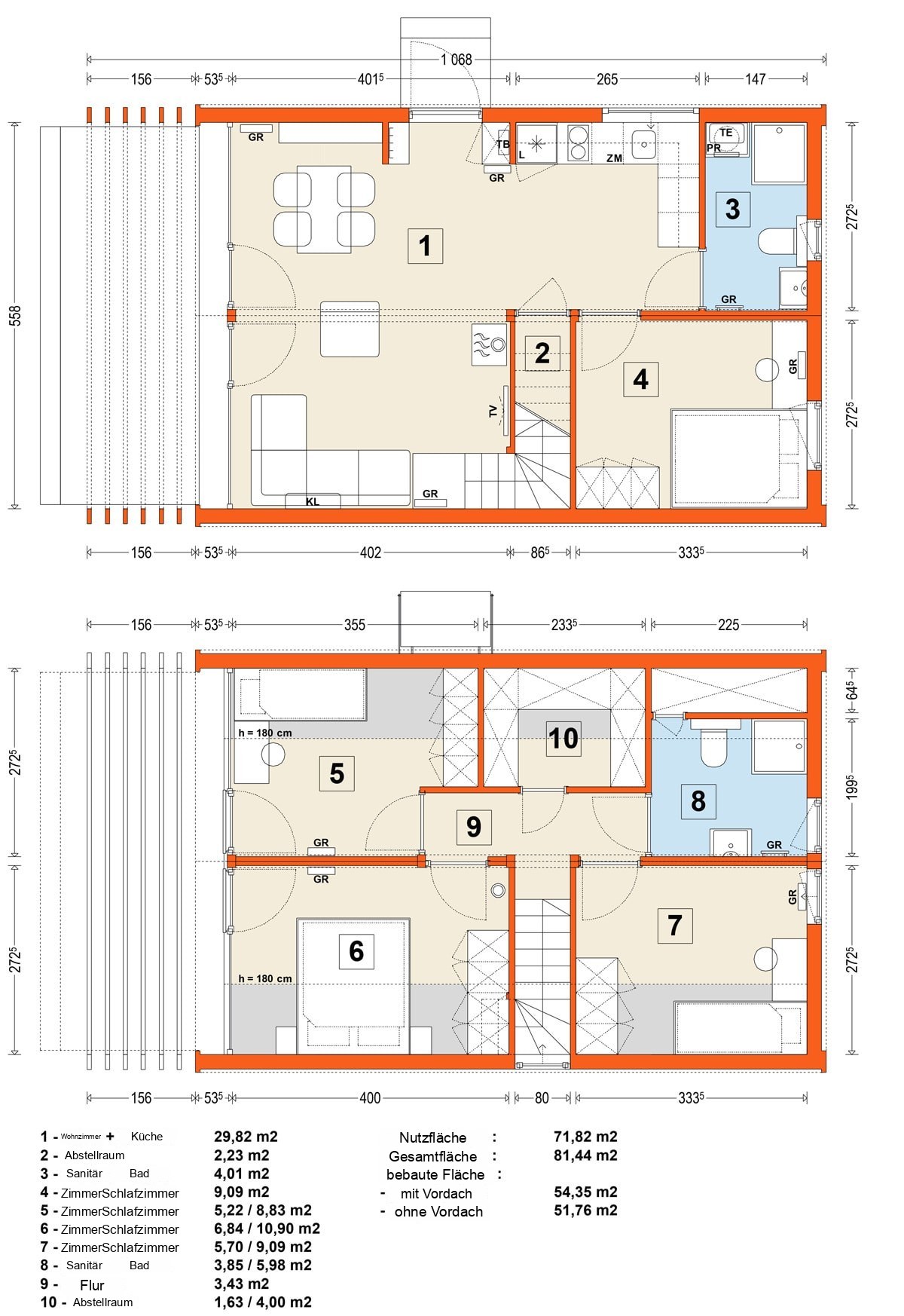 Modulhaus MG3 – Variante 17 – Grundriss