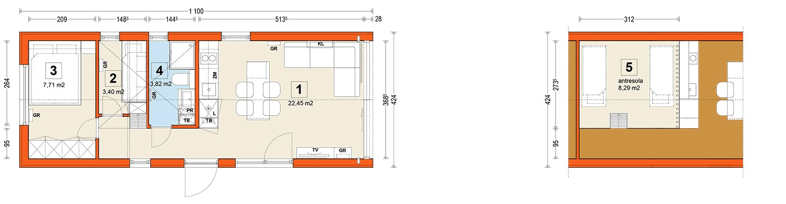 Mobilhaus F1 – Variante