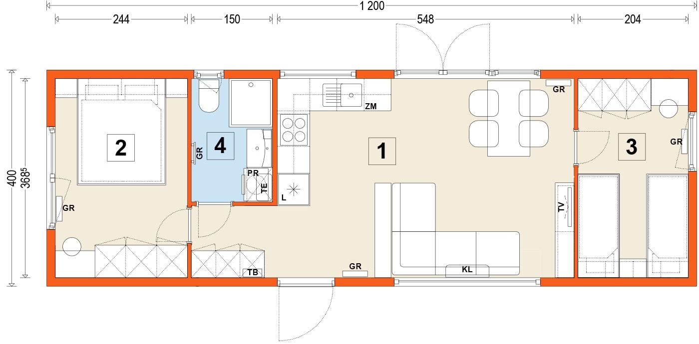 Mobile home A – variant 11