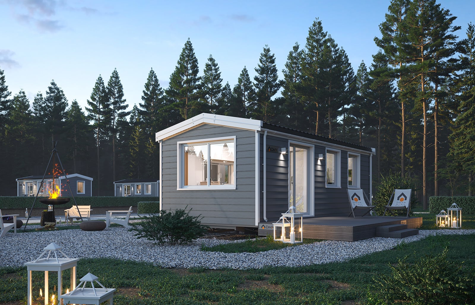 Mobilhaus B – Außenansicht 3