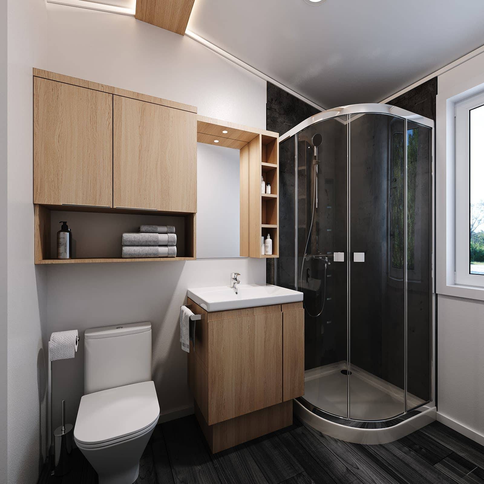 Mobilhaus C – Badezimmer