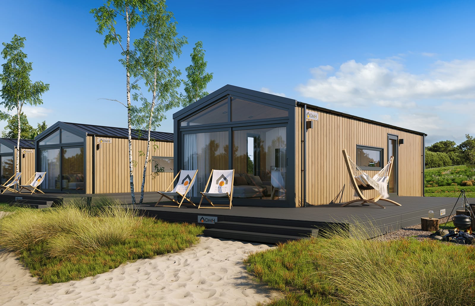 Mobilhaus E – Fassade, Variante 2