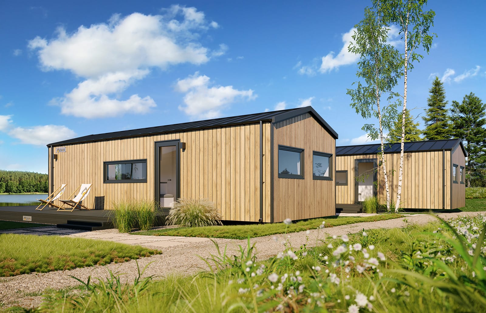 Mobilhaus E – Fassade, Variante 2
