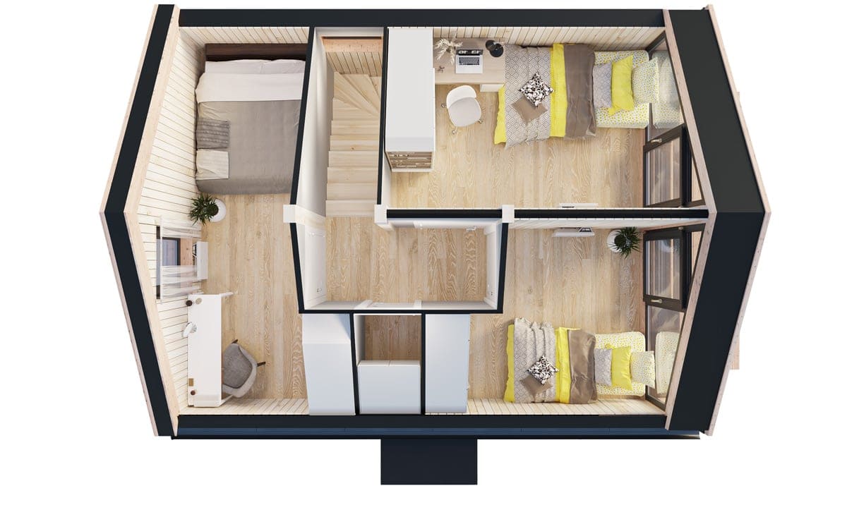 Modulhaus MG3 – Grundriss 2