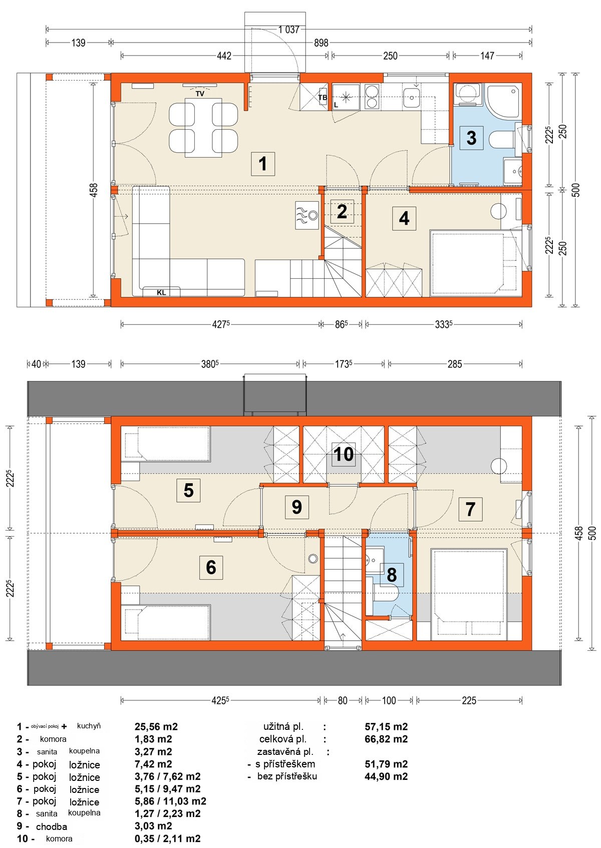 Modular home MG4 – variant 3 – floor plan