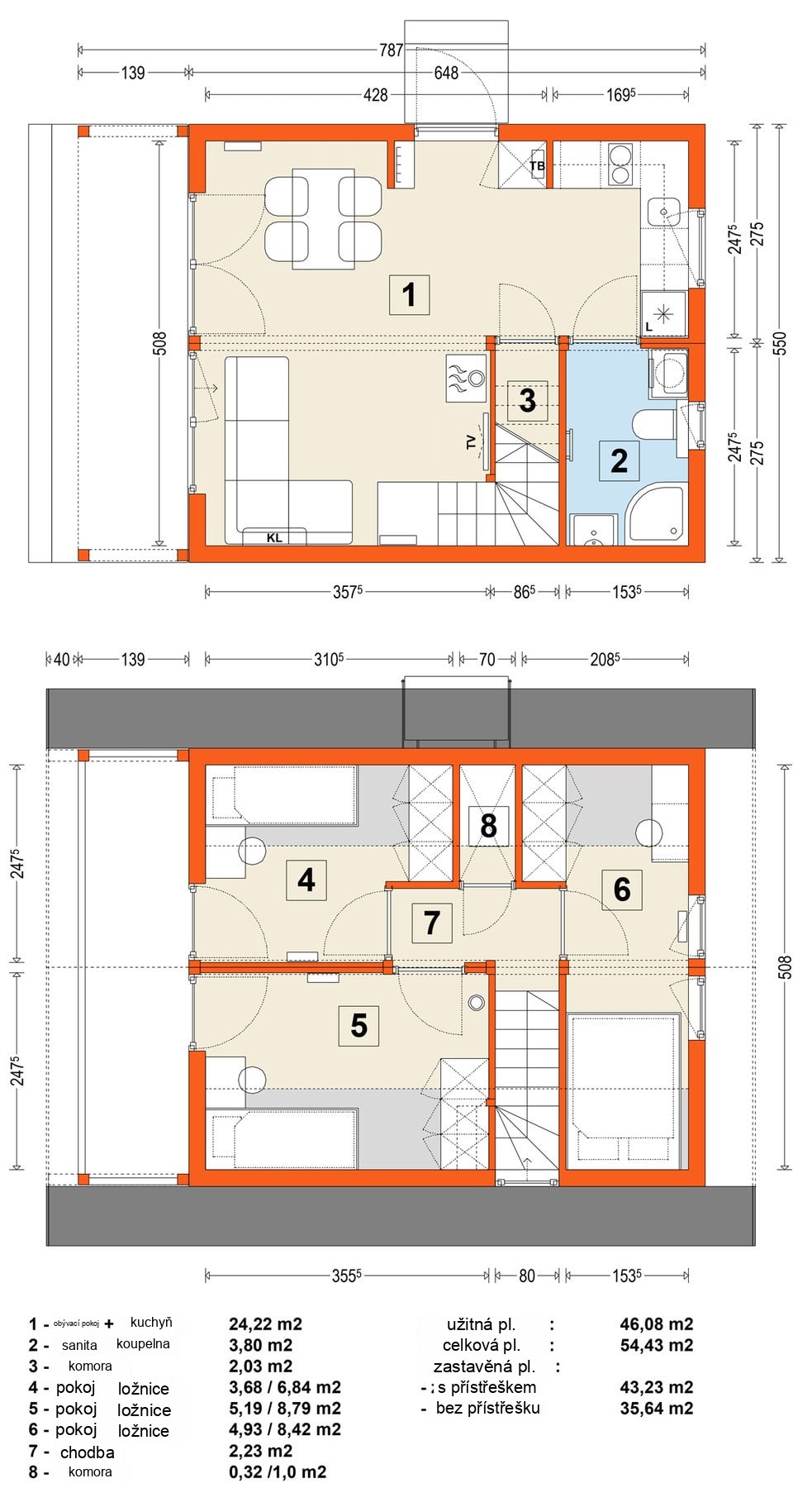 Modular home MG4 – variant 4 – floor plan